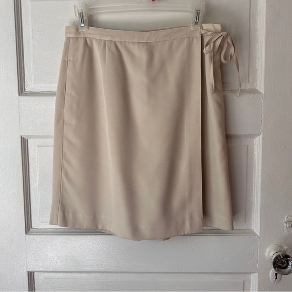 Vintage Liz Claiborne Golf Faux Wrap Skort Neutral Athleisure Preppy Pockets - Picture 10 of 17